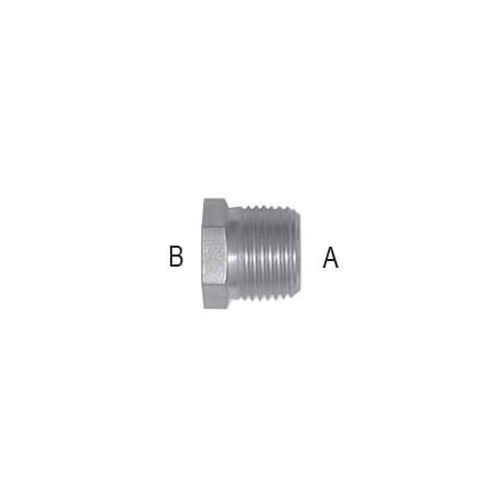Tompkins Male Pipe to Female Pipe Reducer Bushing: 3/4-14 A, 1/2-14 B 471128